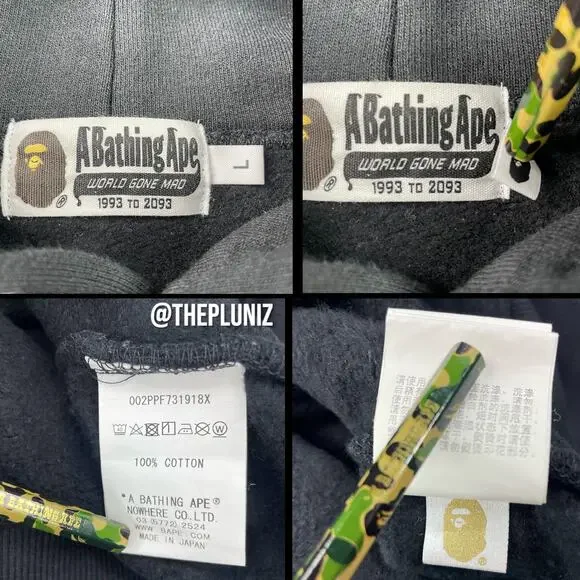 BAPE x Pusha T Baby Milo Pullover Hoodie Limited Edition Size L - Picture 8 of 9